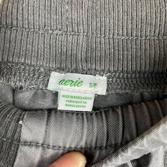 Aerie grey charcoal joggers cargo size SP relaxed fit lightweight - Picture 5 of 6